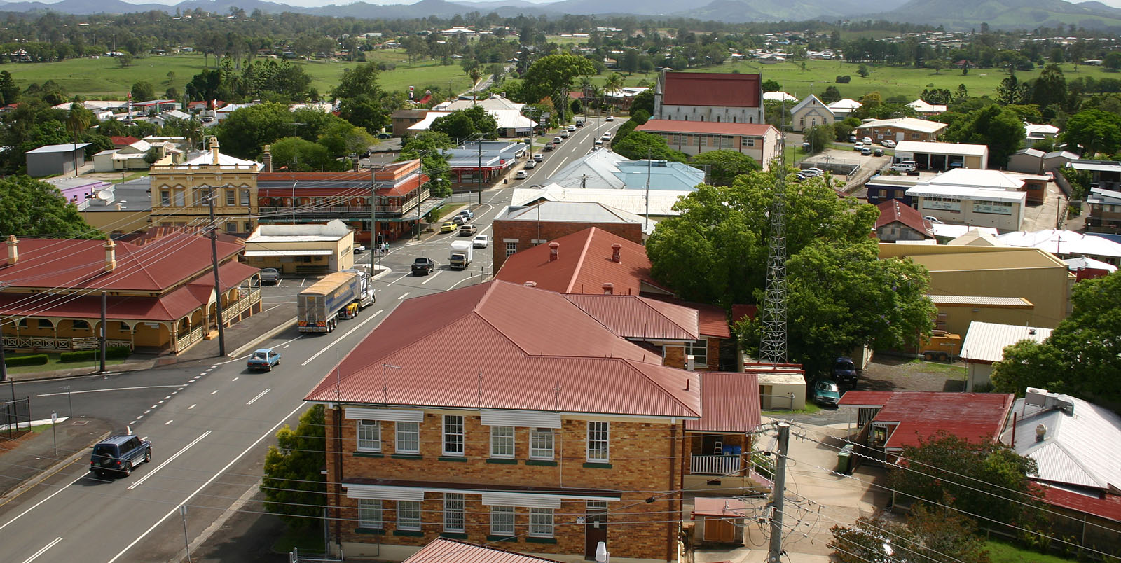 Looking South West along Channon Street